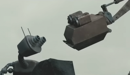 competing mining robots meet for the first time