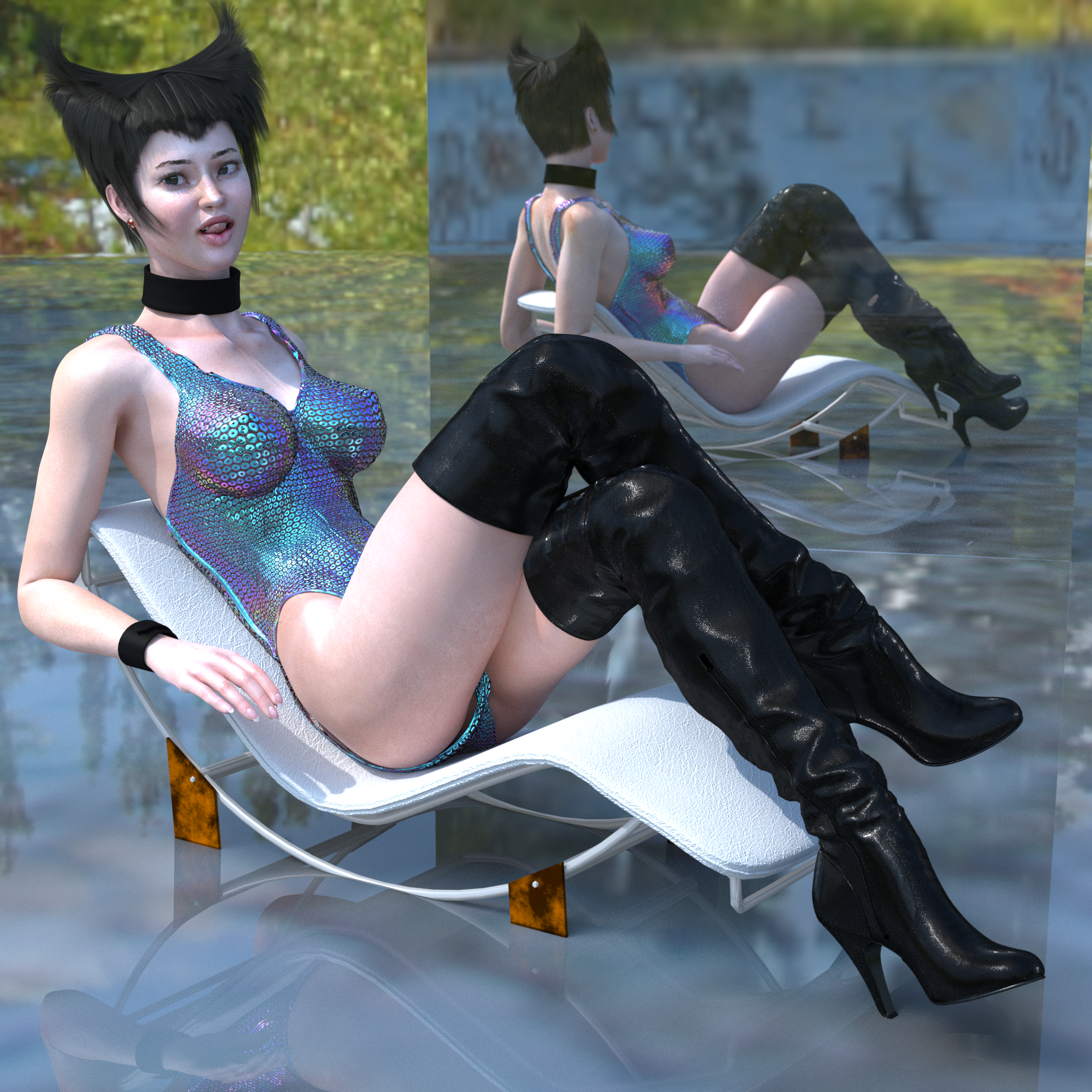 Aki Lounging Iridescent Swimsuit.png