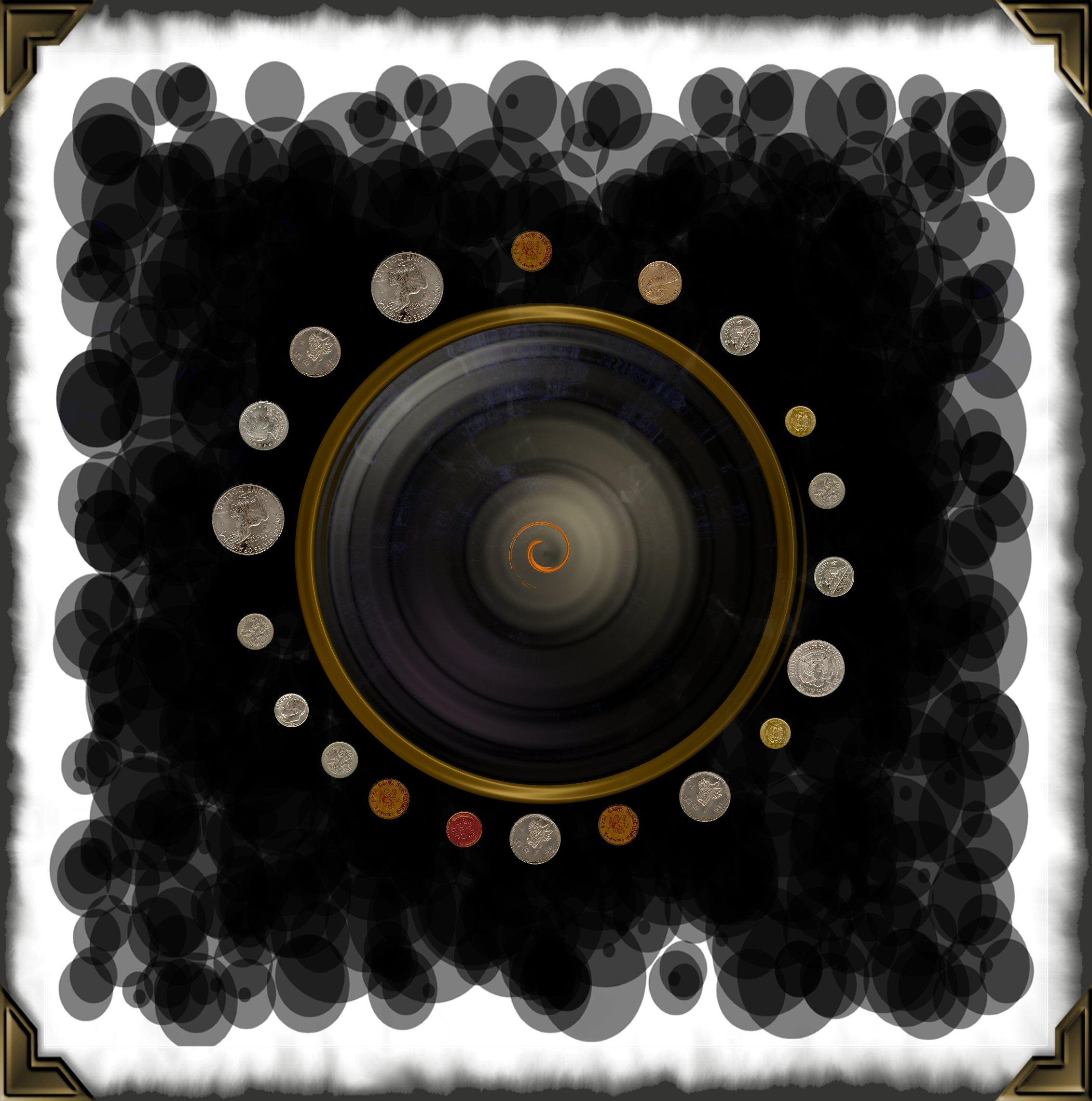 Vortex And Coins by clbsmiley