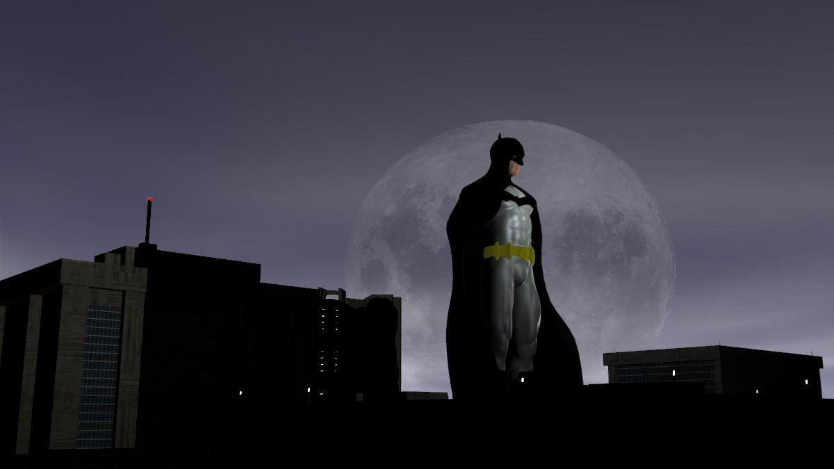 Batman on Rooftop by jrspacecadet