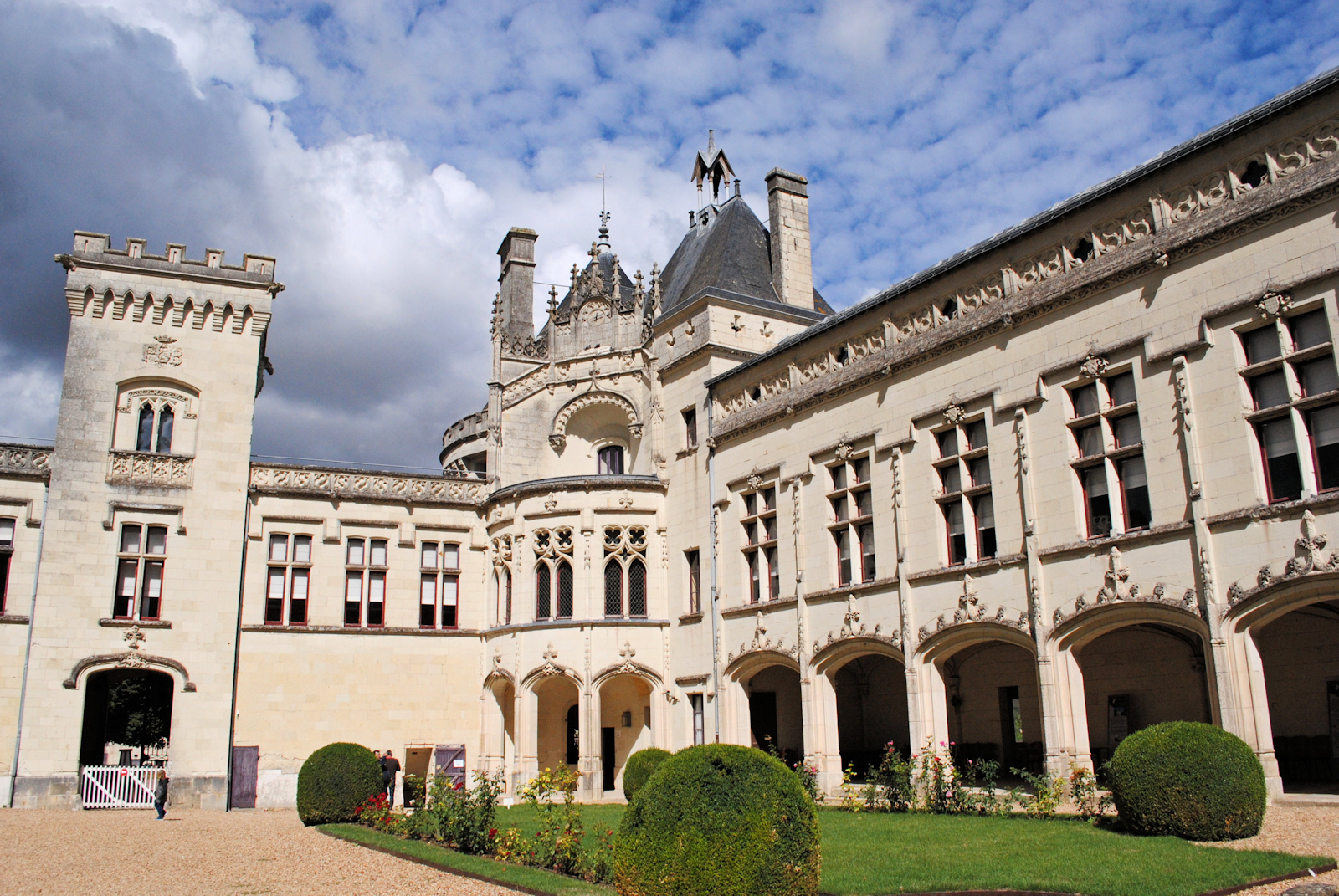 Courtyard And Gardens Of The Ch teau De Brez By Kordouane
