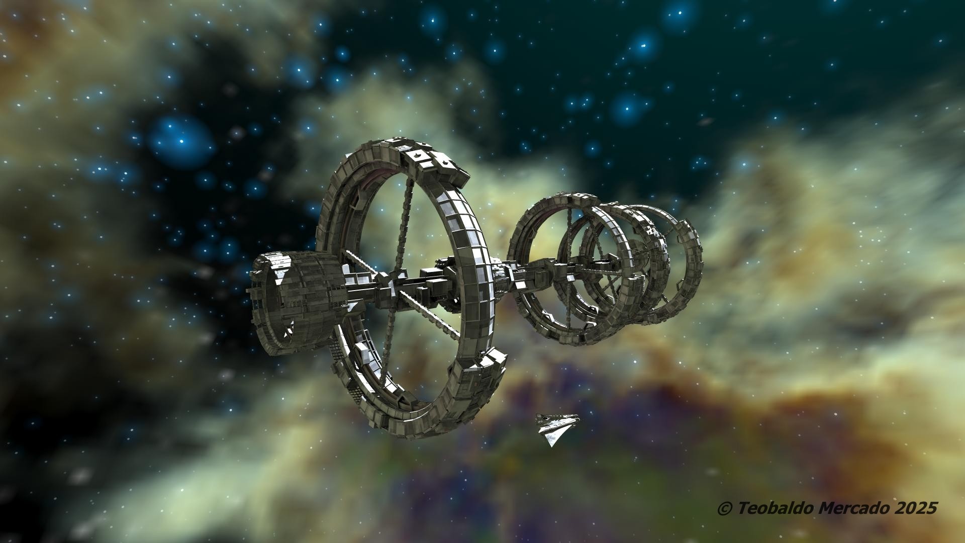 Space Station in the void