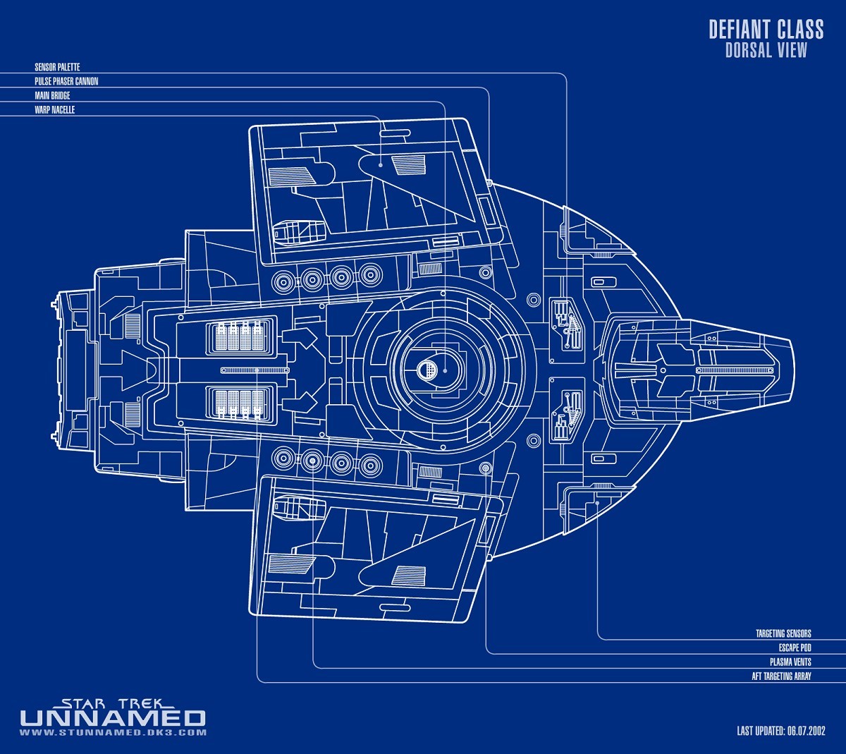 Defiant Class Starship Schematic By NapalmKing