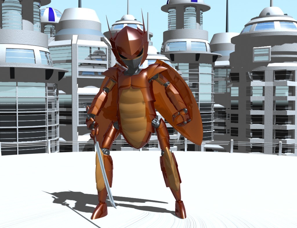 Radroach3d Characters Roach: Pose During Adventure by RockManXxX