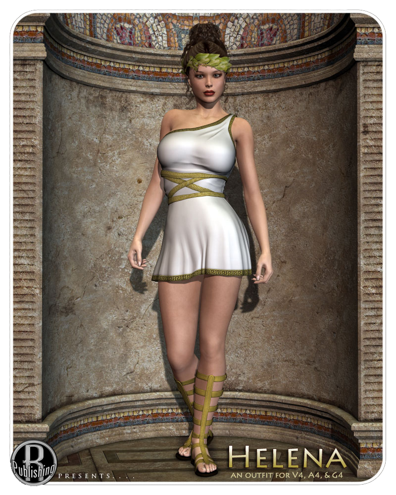 Helena Dress (V4, A4, G4) Extended License 3D Figure Assets Extended