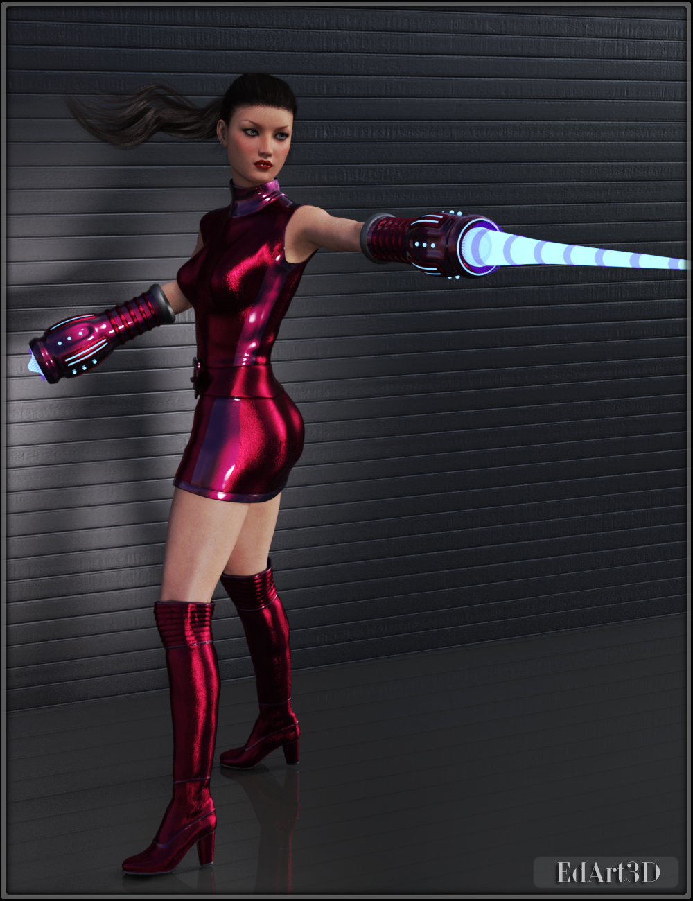 Gynoid NextGen5 Morphing Blaster AddOn 3D Models EdArt3D