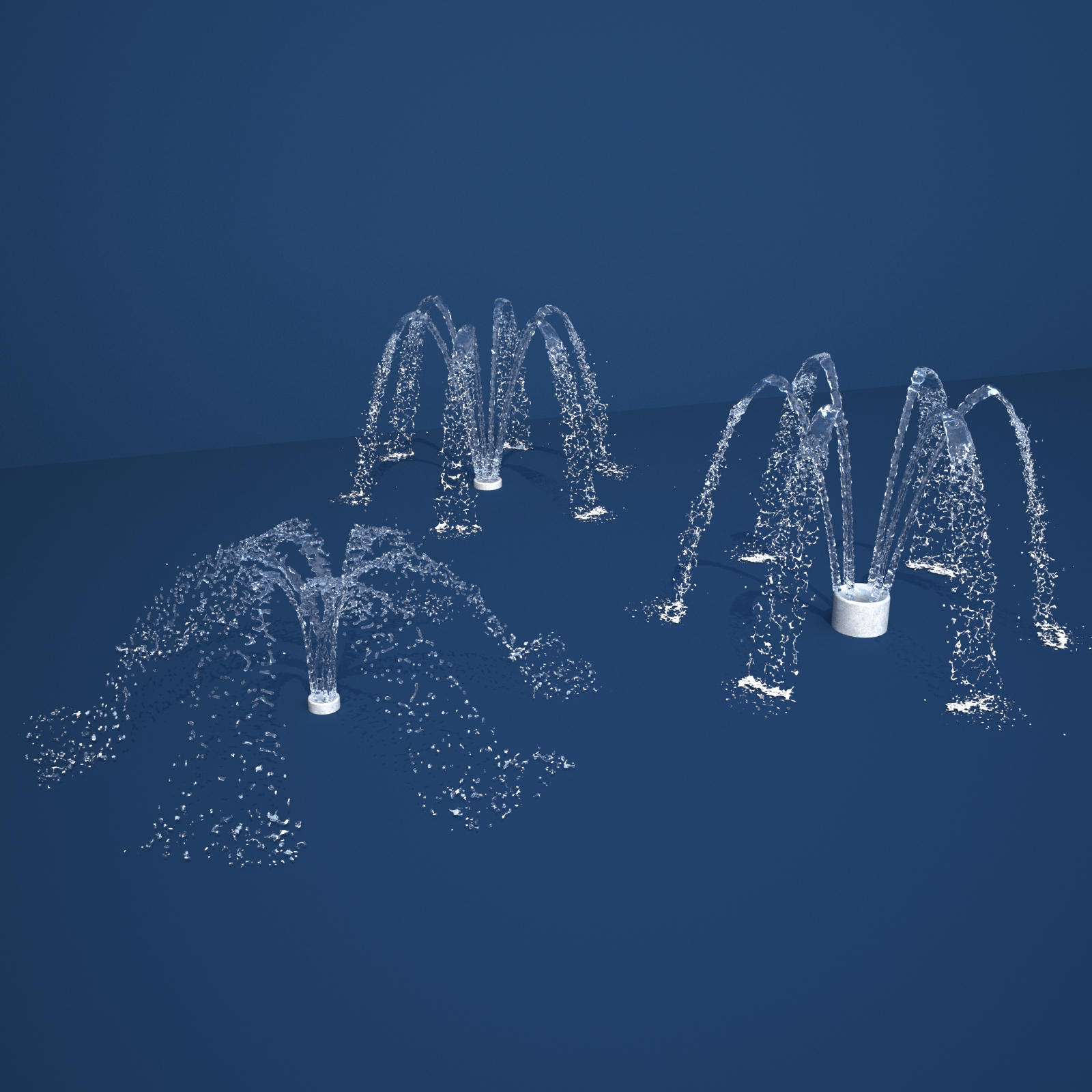 Fountain Maker Kit Mid Height Water Streams Extended LIcense 3D