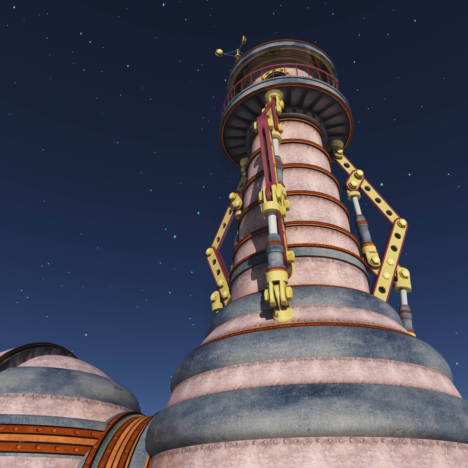 Christmas Zeppelin Station for Poser by N/A