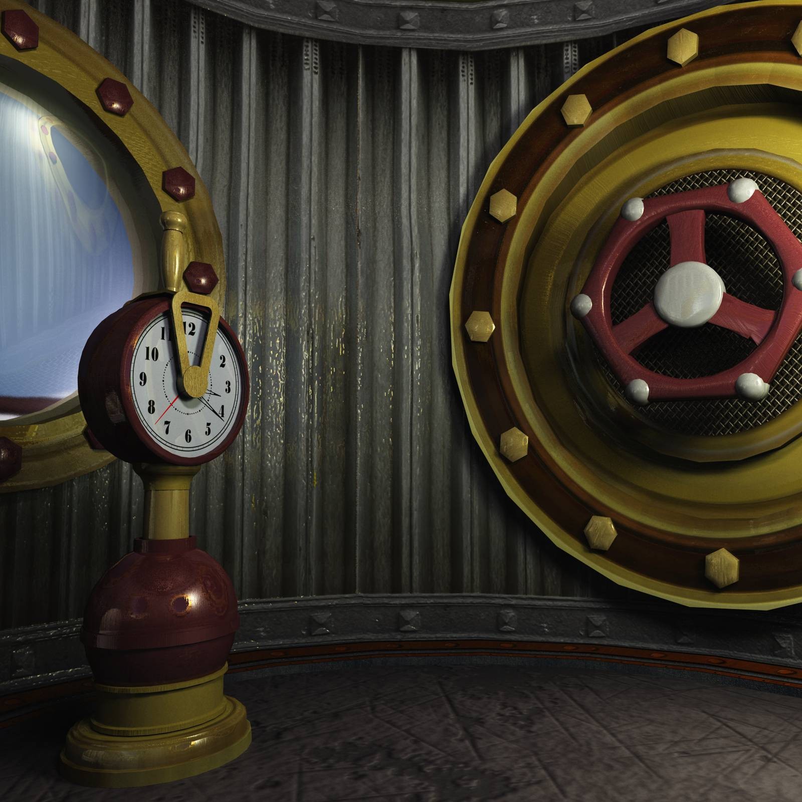 Christmas Zeppelin Station for Poser by N/A