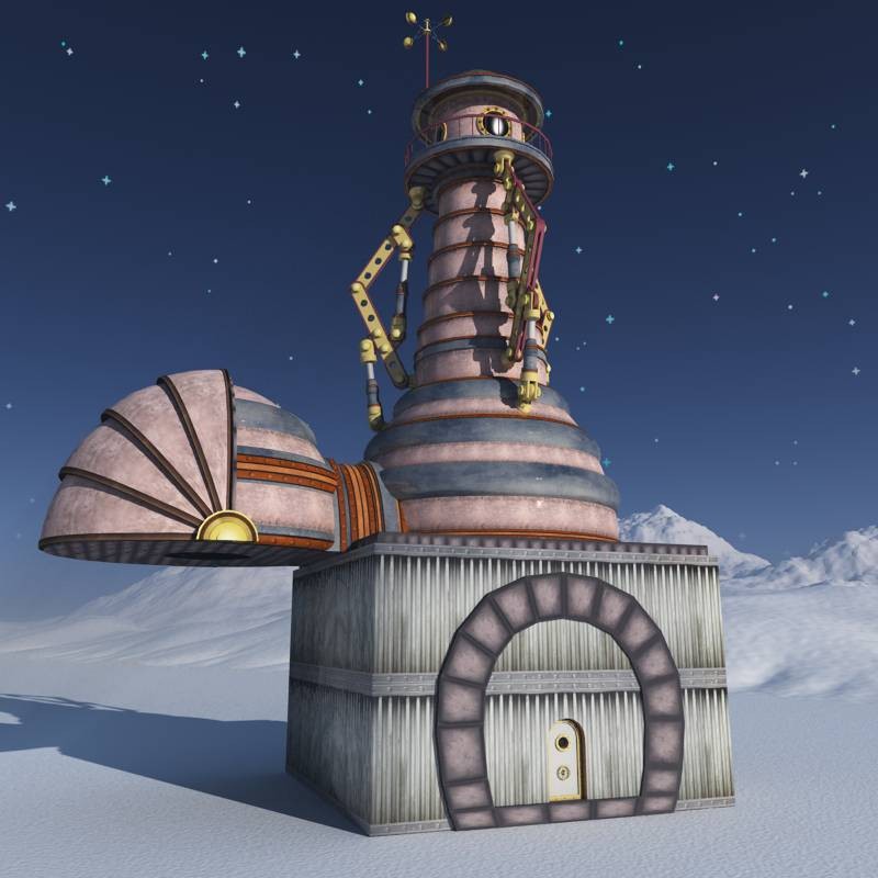 Christmas Zeppelin Station for Poser by N/A