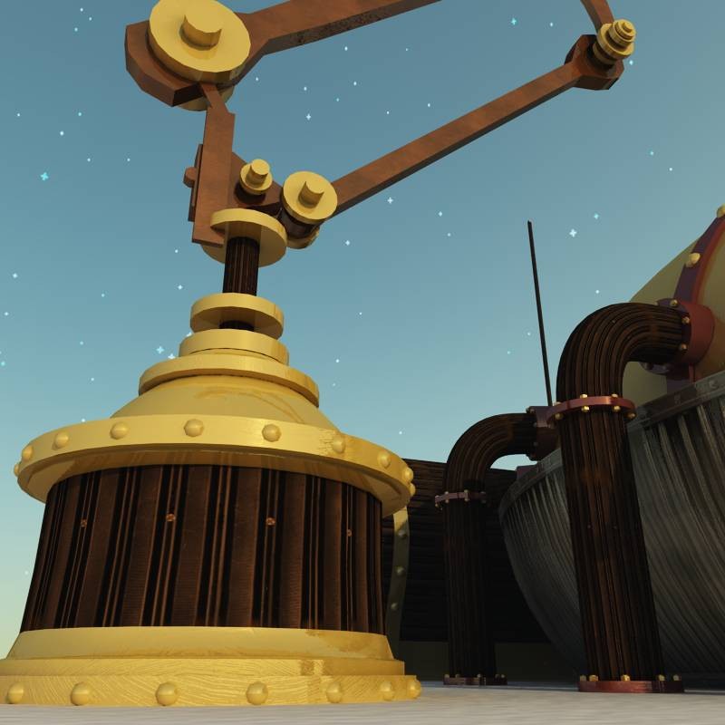 North Pole Steampunk Gas Station for Poser by N/A