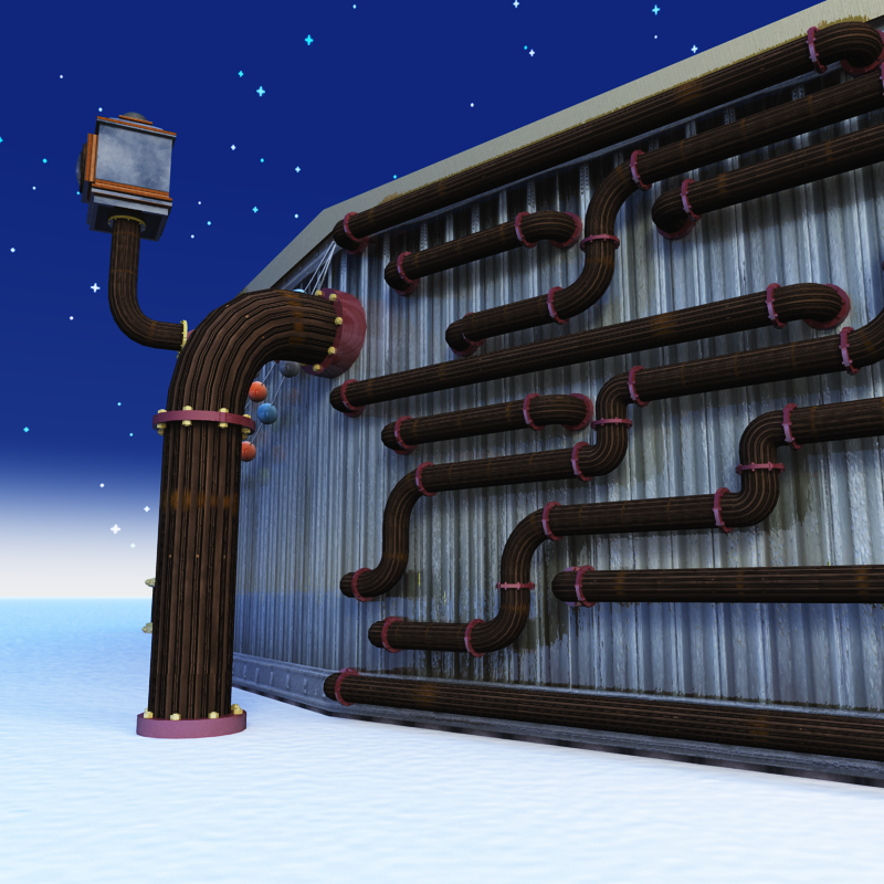 Elf Science Steampunk Lab for Poser by N/A