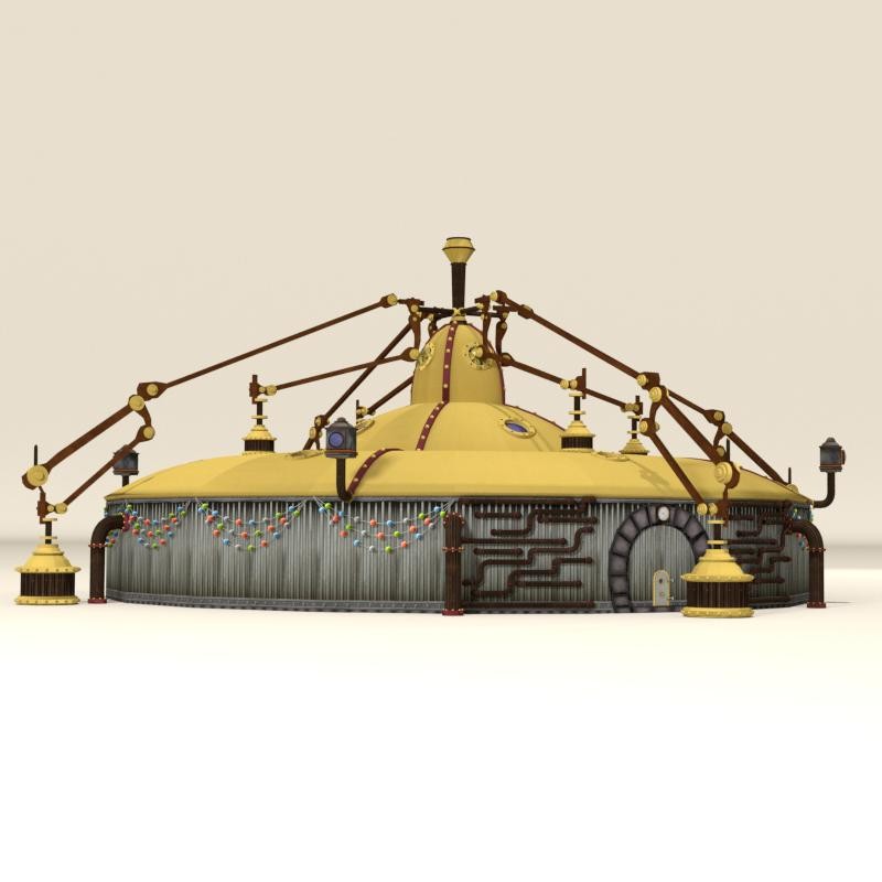 Elf Science Steampunk Lab for Poser by N/A