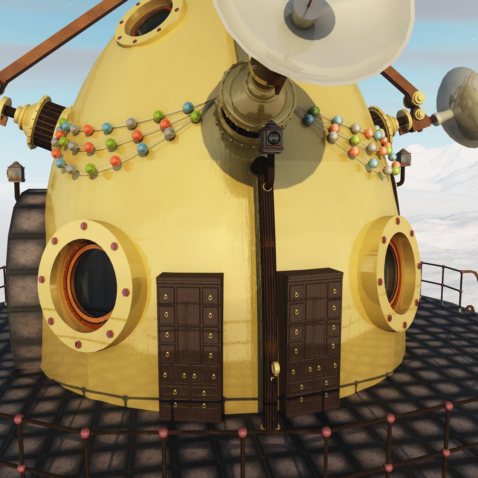 Christmas Steampunk Time Machine for Poser by N/A