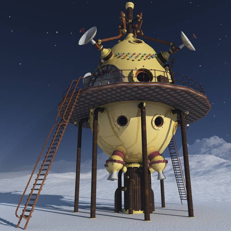Christmas Steampunk Time Machine for Poser by N/A