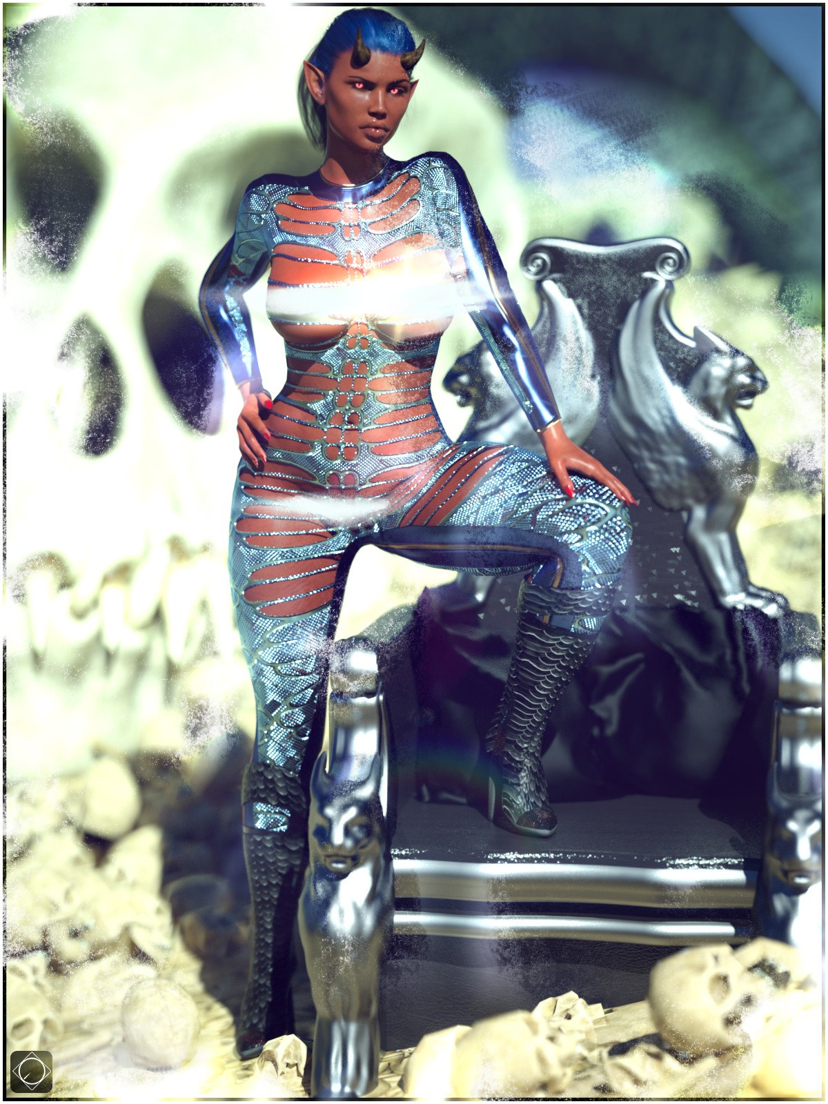 Drow Matriarch Heels for Genesis 8 Females by N/A