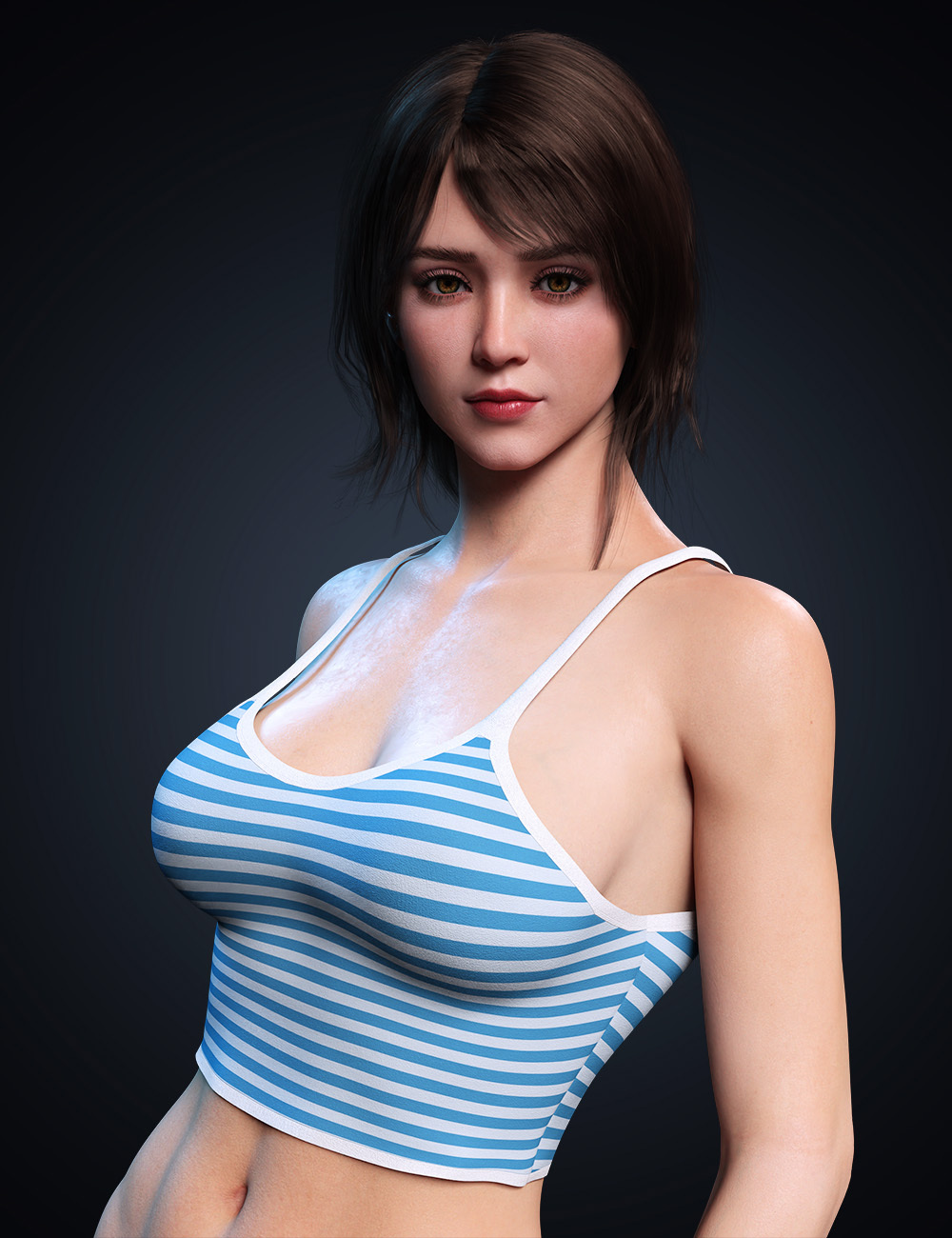 dForce Simple Strap Top for Genesis 8.1 and 8 Female by N/A