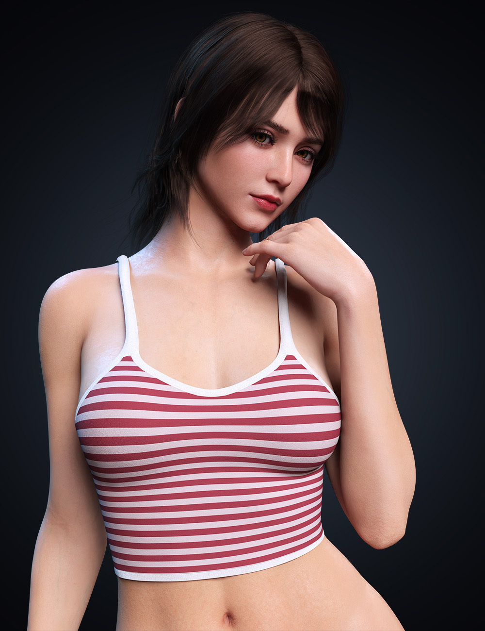 dForce Simple Strap Top for Genesis 8.1 and 8 Female by N/A