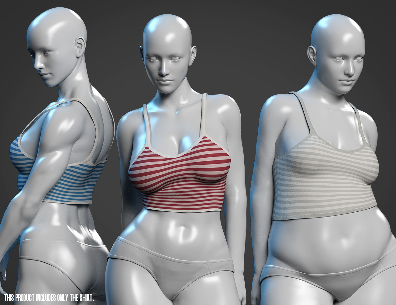 dForce Simple Strap Top for Genesis 8.1 and 8 Female by N/A