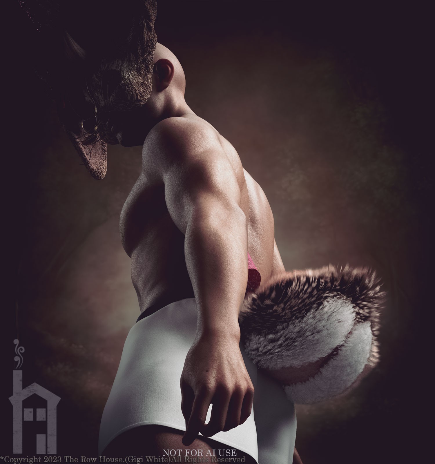 BAD BUNNY Headdress & Accessories Kit For Genesis 8 Genesis 8.1 & Genesis 9 by N/A