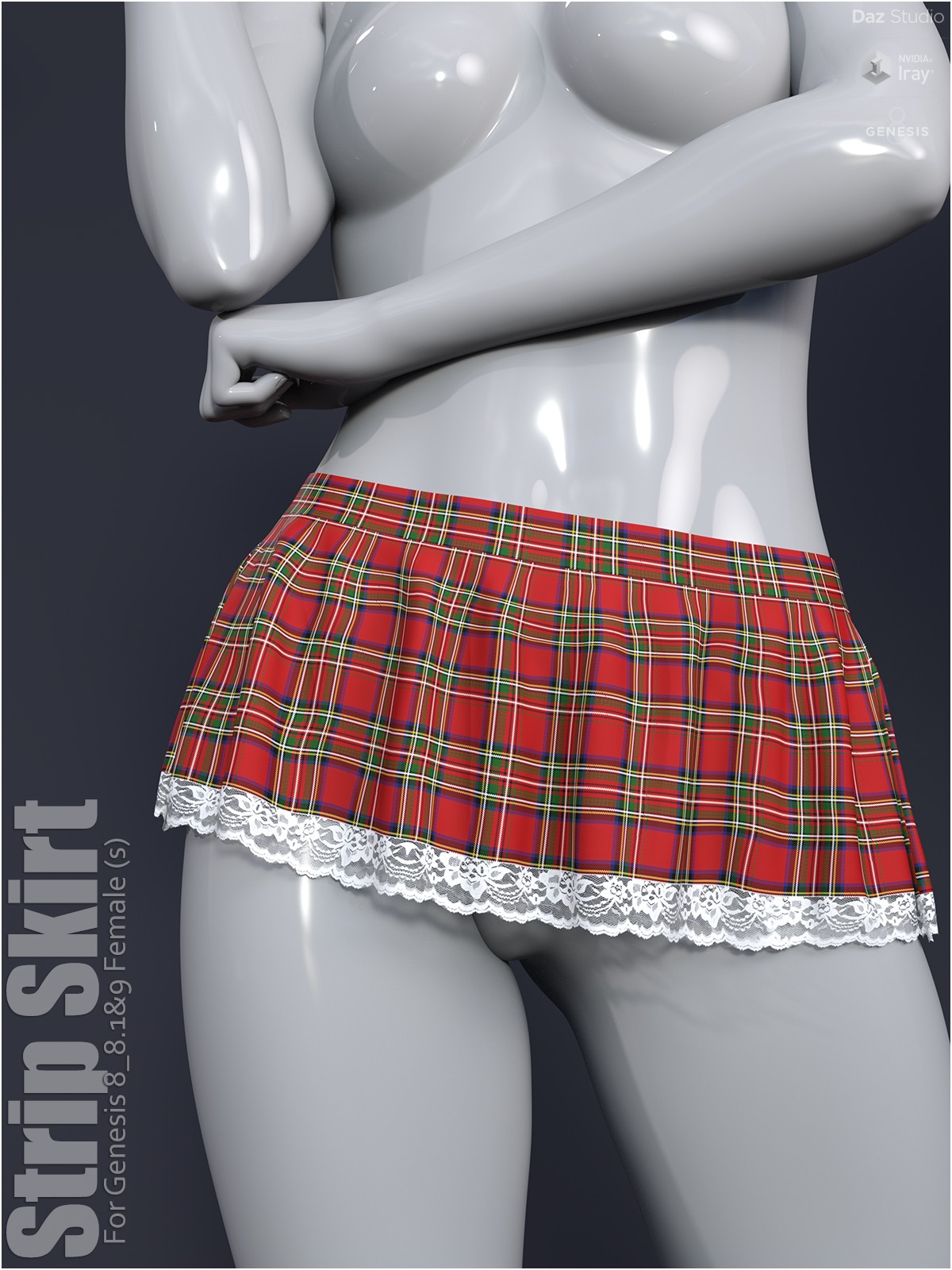 Mini skirt strip