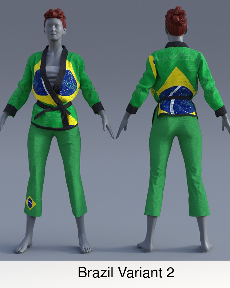 Nation Textures for "Fight like a Girl dForce outfit "  Genesis 8 & 8.1 Females by N/A