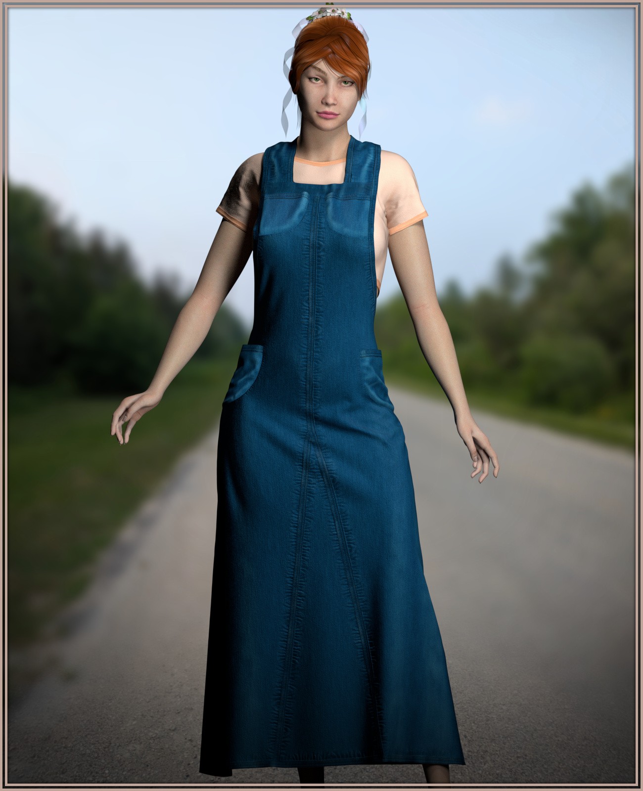Dynamic Dungaree Maxi for La Femme 2 by N/A