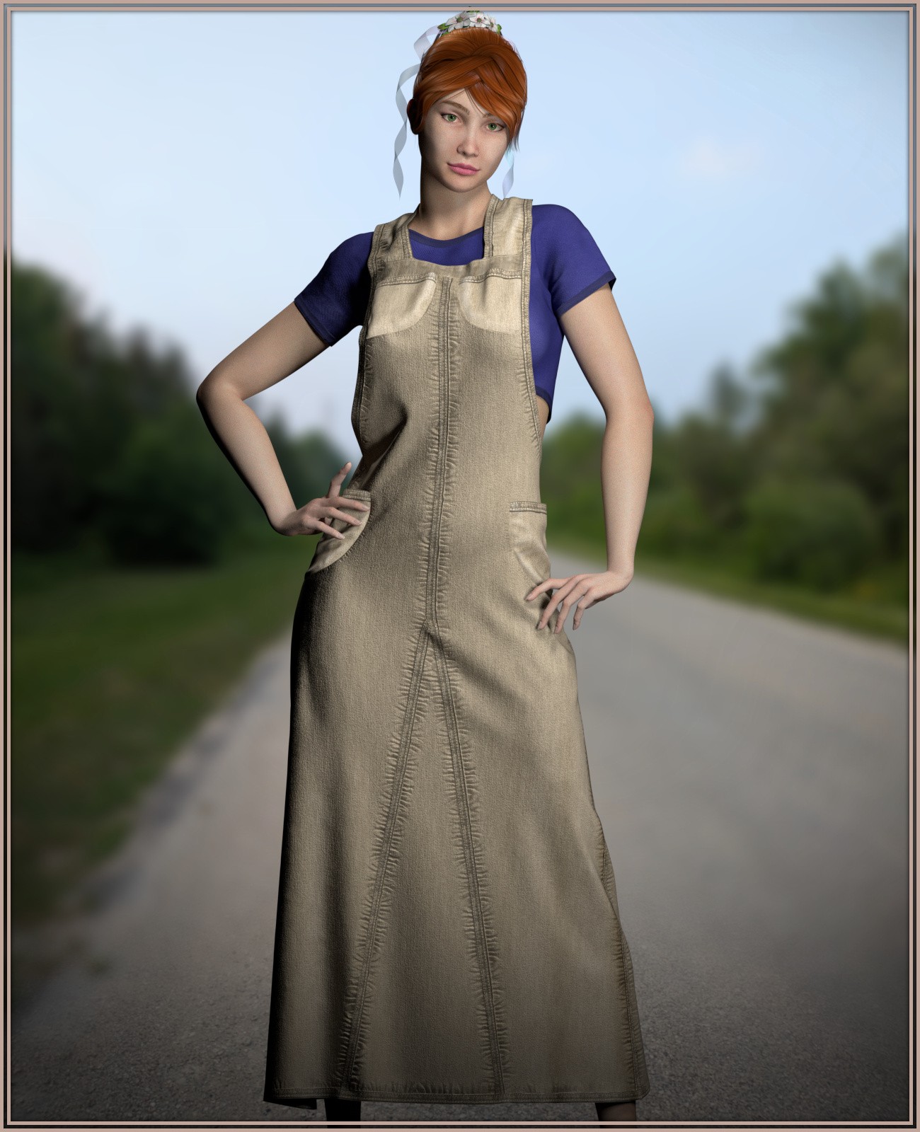 Dynamic Dungaree Maxi for La Femme 2 by N/A