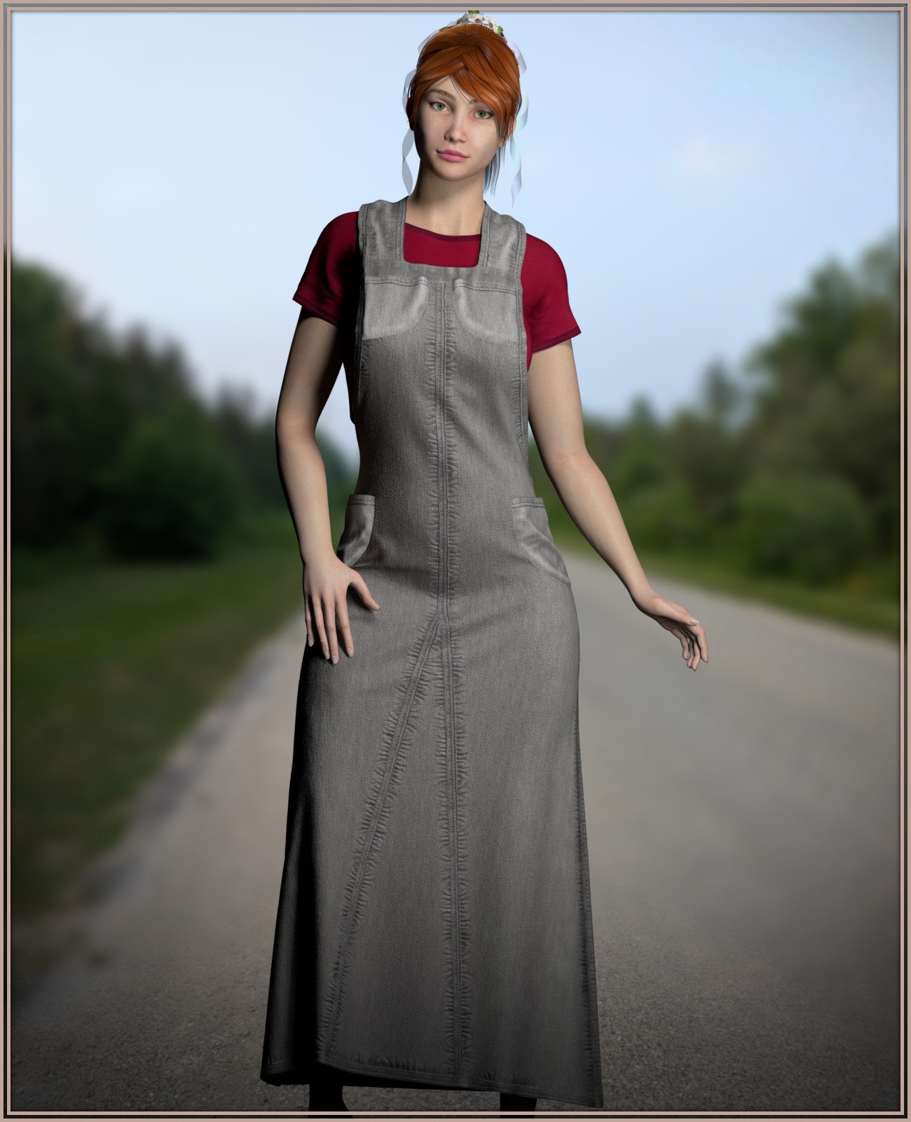 Dynamic Dungaree Maxi for La Femme 2 by N/A