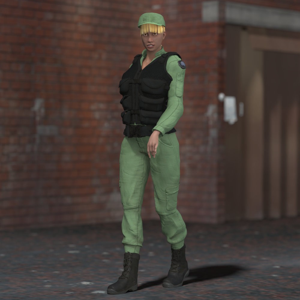 USAF SG Team Uniform for La Femme 2 for Poser by N/A