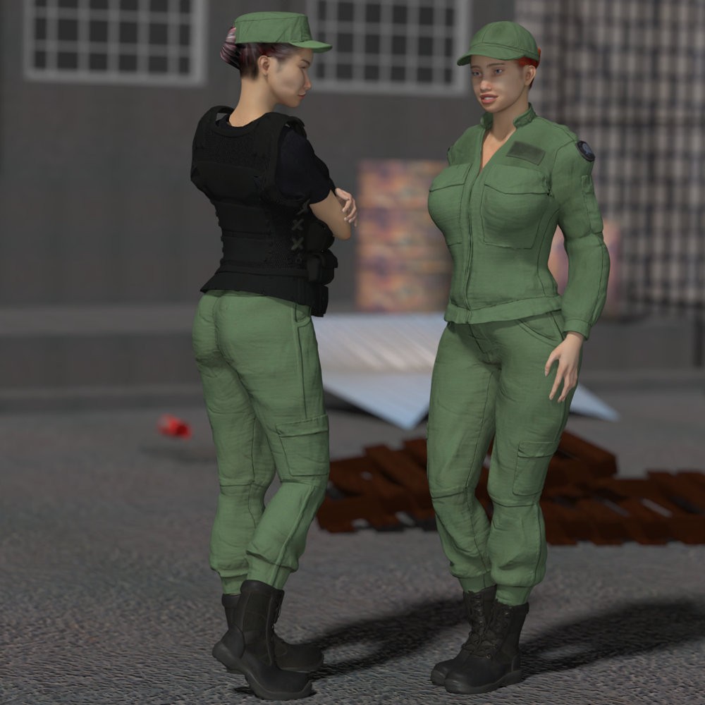 USAF SG Team Uniform for La Femme 2 for Poser by N/A