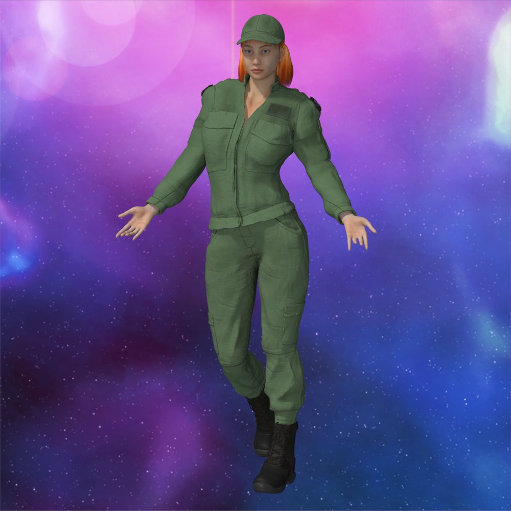 USAF SG Team Uniform for La Femme 2 for Poser by N/A