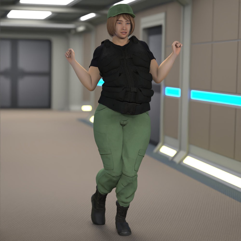 USAF SG Team Uniform for La Femme 2 for Poser by N/A