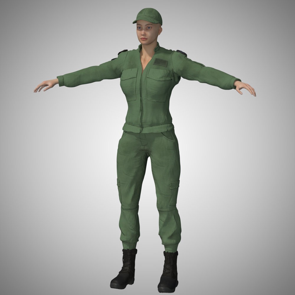 USAF SG Team Uniform for La Femme 2 for Poser by N/A
