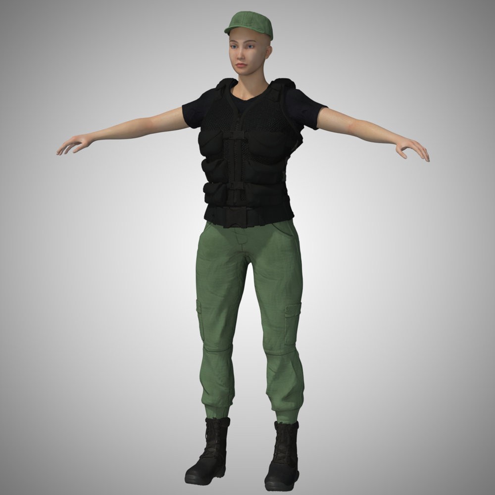 USAF SG Team Uniform for La Femme 2 for Poser by N/A