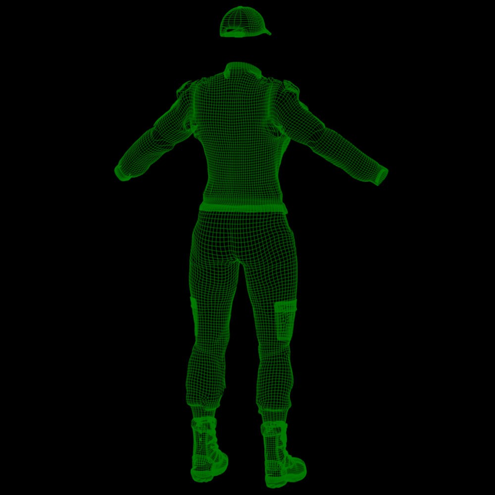 USAF SG Team Uniform for La Femme 2 for Poser by N/A