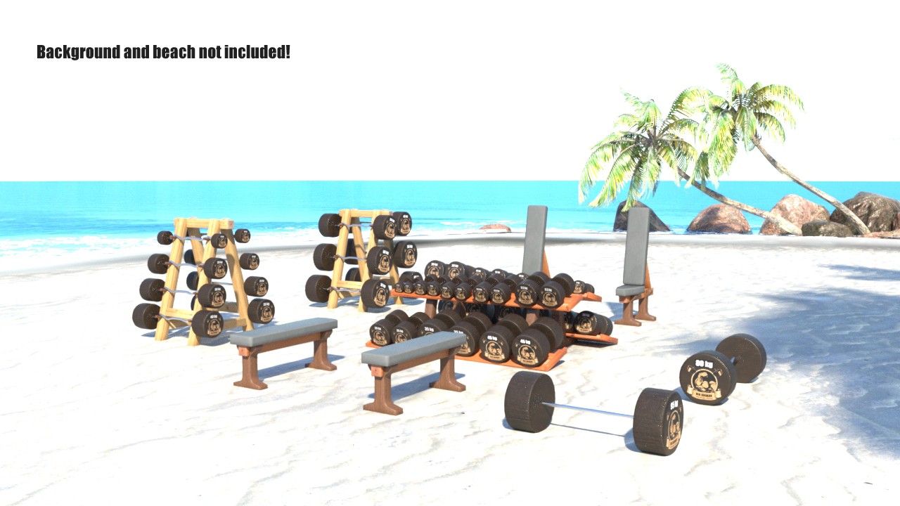 Wooden weights by N/A