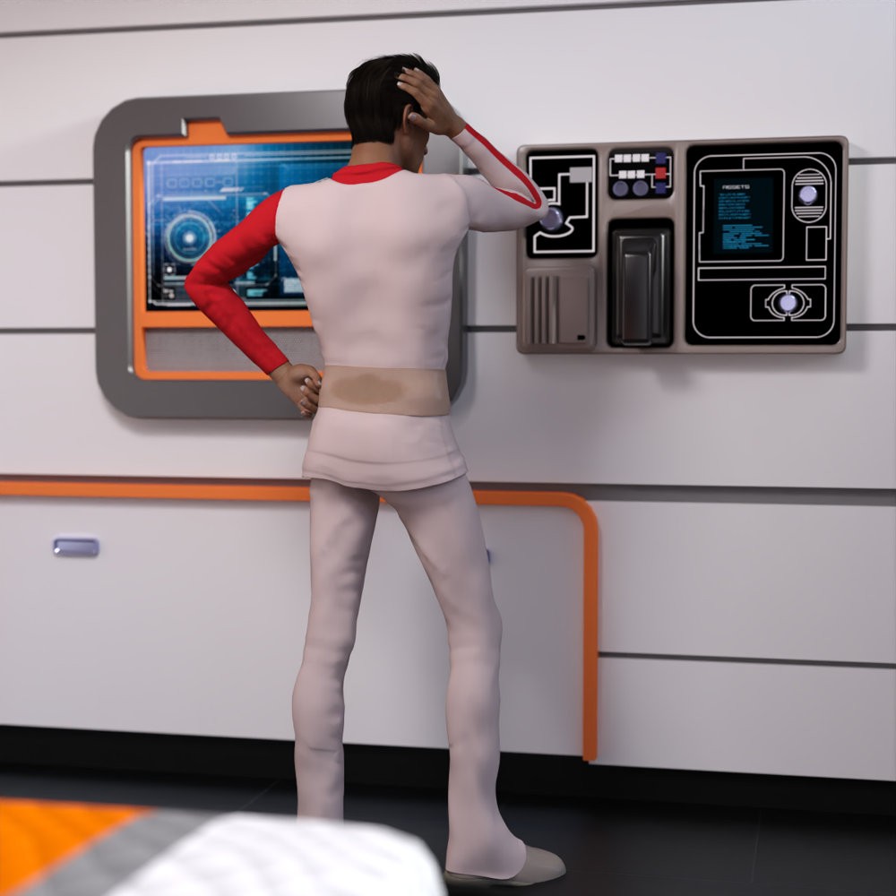 Moonbase Alpha Uniform for G8.1M for DAZ Studio by N/A