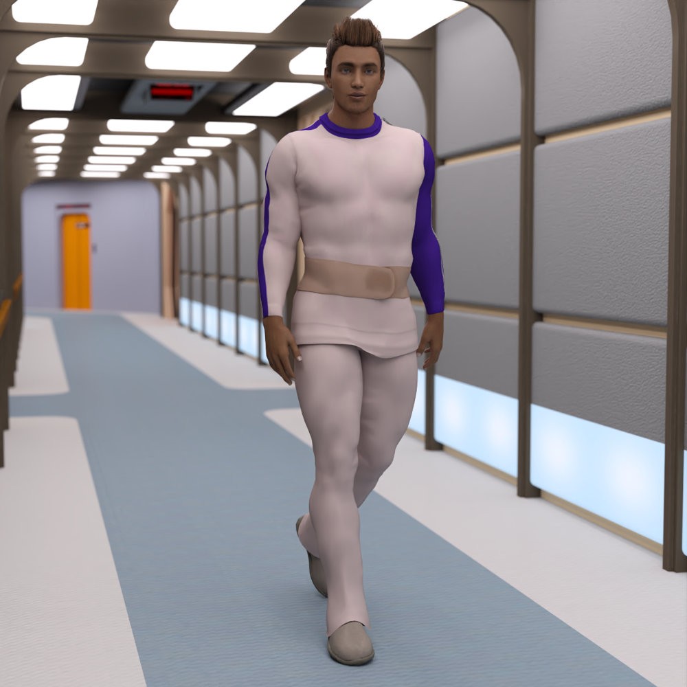 Moonbase Alpha Uniform for G8.1M for DAZ Studio by N/A