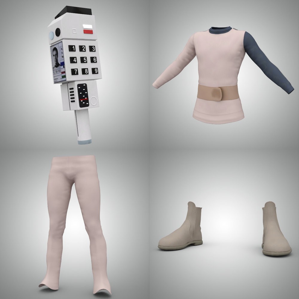 Moonbase Alpha Uniform for G8.1M for DAZ Studio by N/A