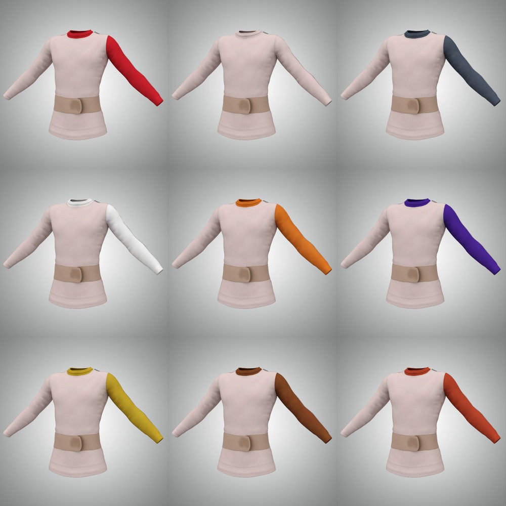 Moonbase Alpha Uniform for G8.1M for DAZ Studio by N/A