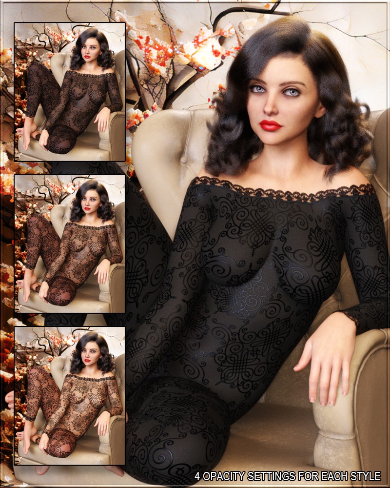 Sexy Skinz - Love Those Lacies Bodysuits for Genesis 9