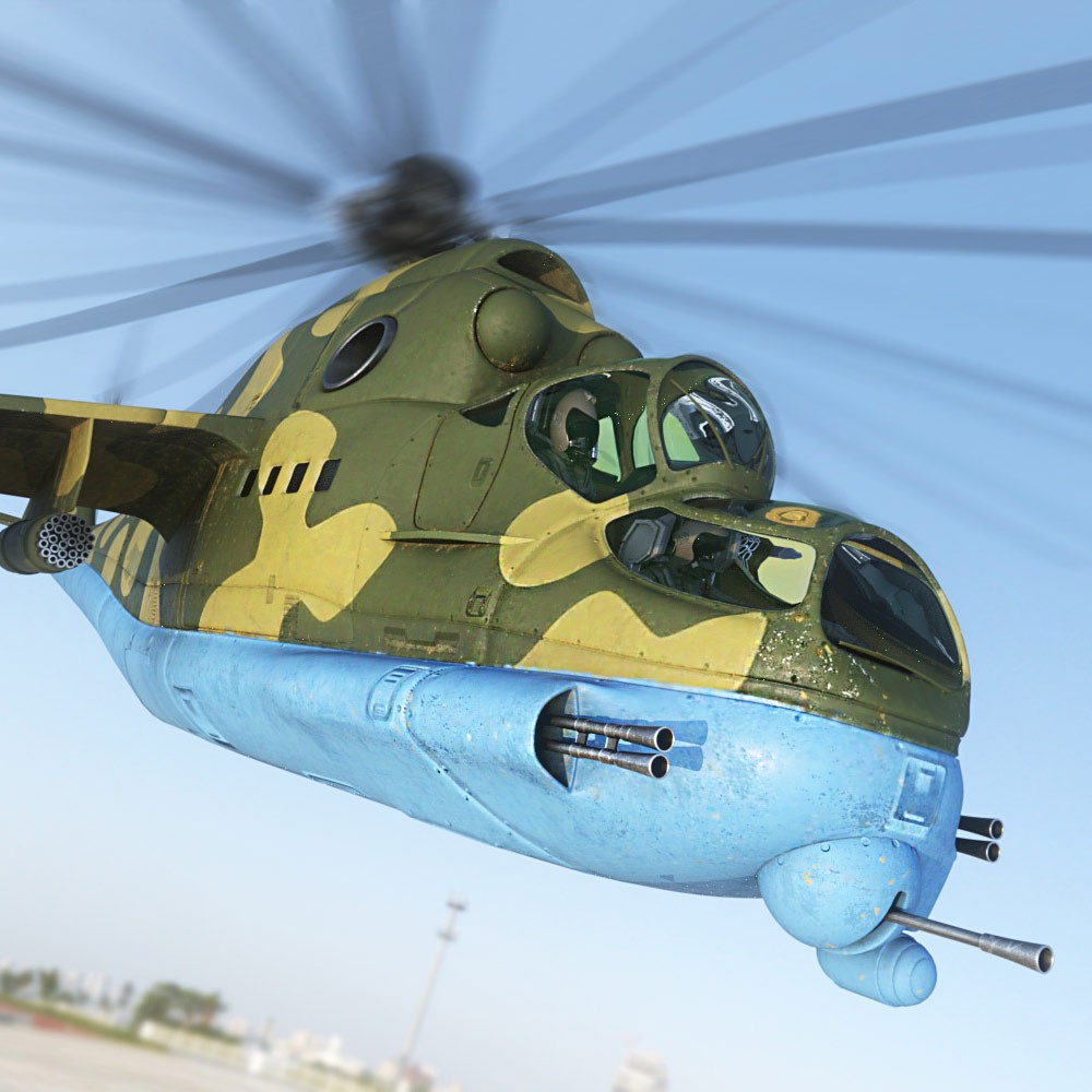 Soviet Helicopter for Daz Studio by N/A