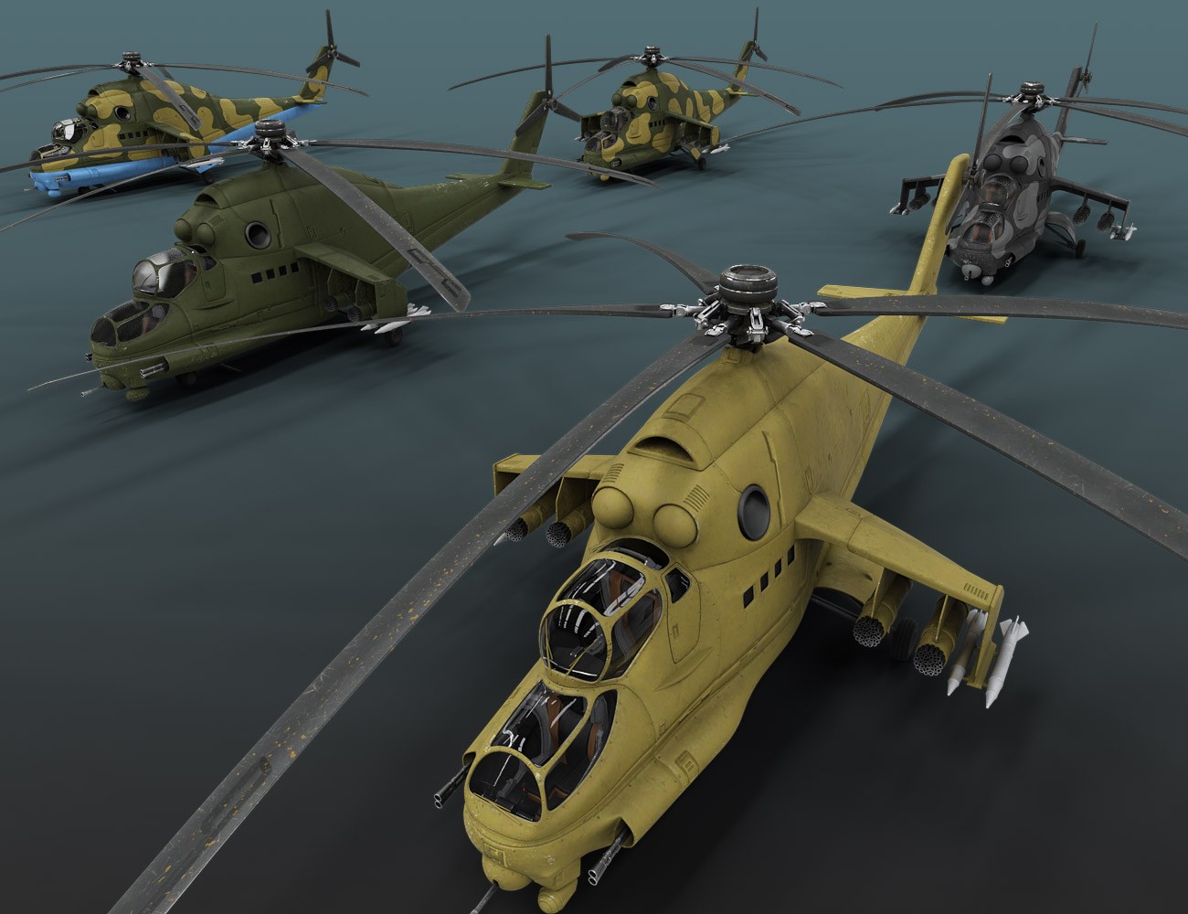 Soviet Helicopter for Daz Studio by N/A