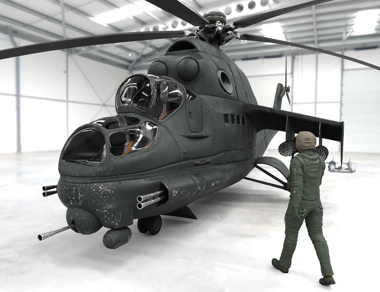 Soviet Helicopter for Daz Studio by N/A