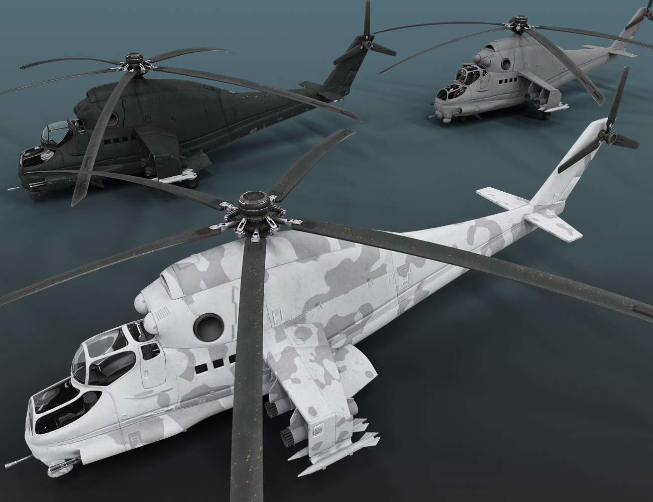 Soviet Helicopter for Daz Studio by N/A