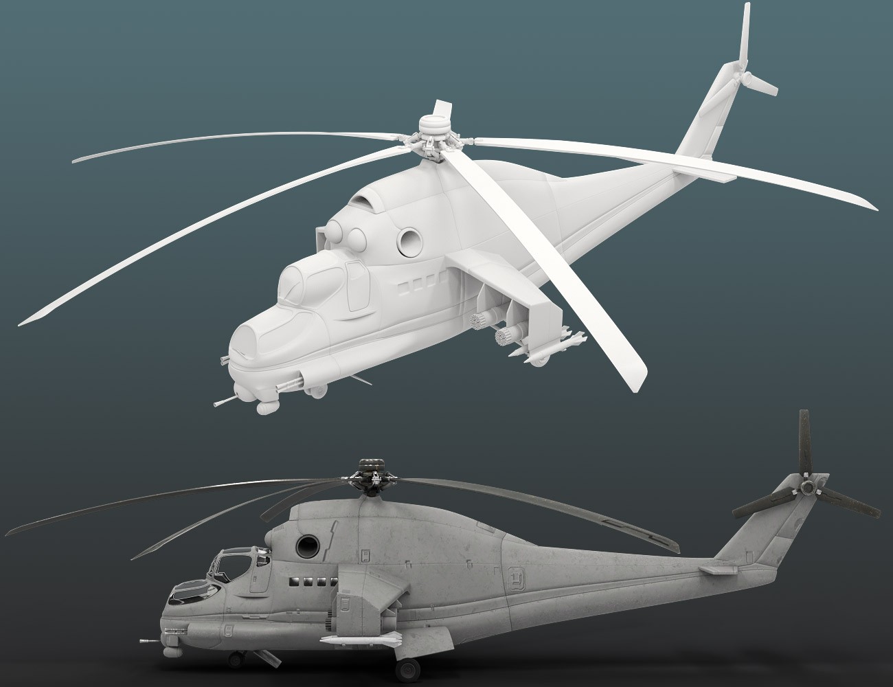 Soviet Helicopter for Daz Studio by N/A
