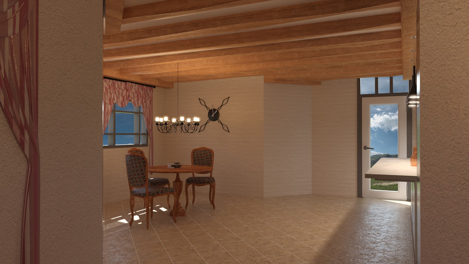 Mediterranean Living Dining and Kitchen by N/A