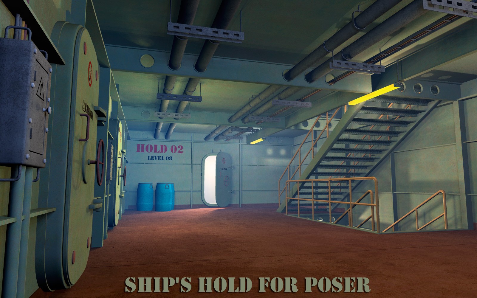 Ship's hold for Poser by N/A