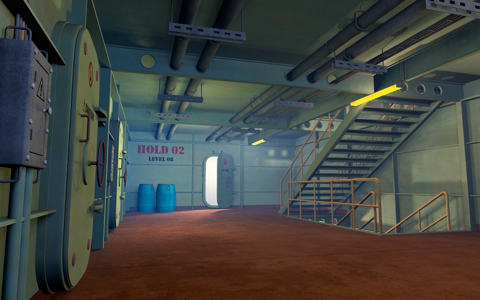 Ship's hold for Poser by N/A